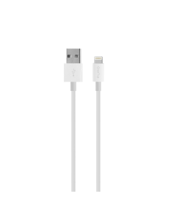 Usb-a - lightning mfi cable white 1m, white