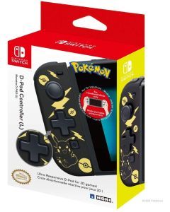 Hori Switch D-Pad ohjain Pikachu Black & Gold