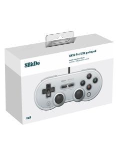 8Bitdo SN30 Pro USB Gamepad Grey  -peliohjain harmaa Switch PC