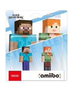 Amiibo Minecraft Steve & Alex No. 89 Super Smash Bros. Collection