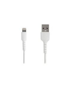 Startech.com usb to lightning cable - 3.3 ft / 1m - mfi certified lightning cable - heavy duty lightning cable - white