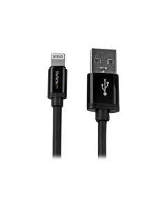 Startech.com 2m 6ft long black apple 8-pin lightning connector to usb cable for iphone / ipod / ipad