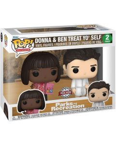 Funko Pop! 2-Pack Television: Parks and Recreation - Donna & Ben Treat Yo' Self (Special Edition) Vinyl Figures