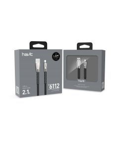 Havit H6112 Micro-USB kaapeli 1.2m, musta