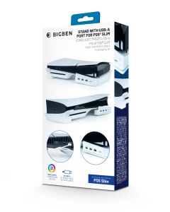 Bigben PS5 Slim Vaakatuki ja USB-hub